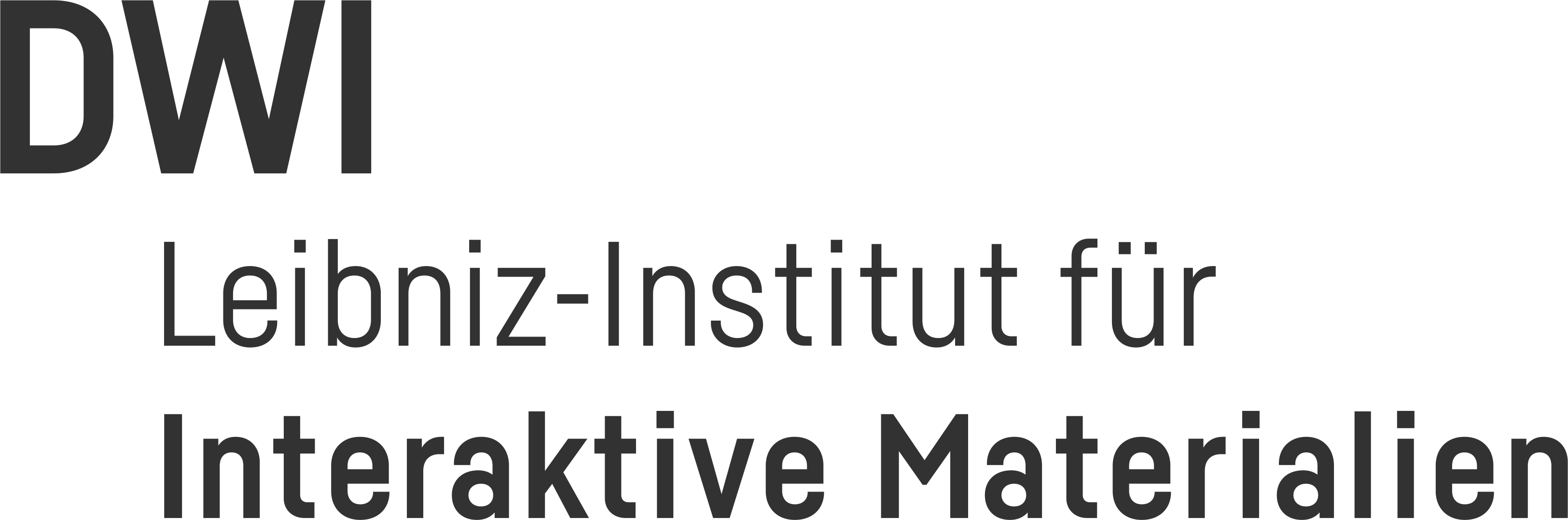 Logo: DWI – Leibniz-Institut für Interaktive Materialien e.V.